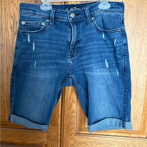 Hollister Women’s Blue Denim Jean Shorts waist 30” inseam 9”